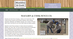 Desktop Screenshot of mauldincookfence.com